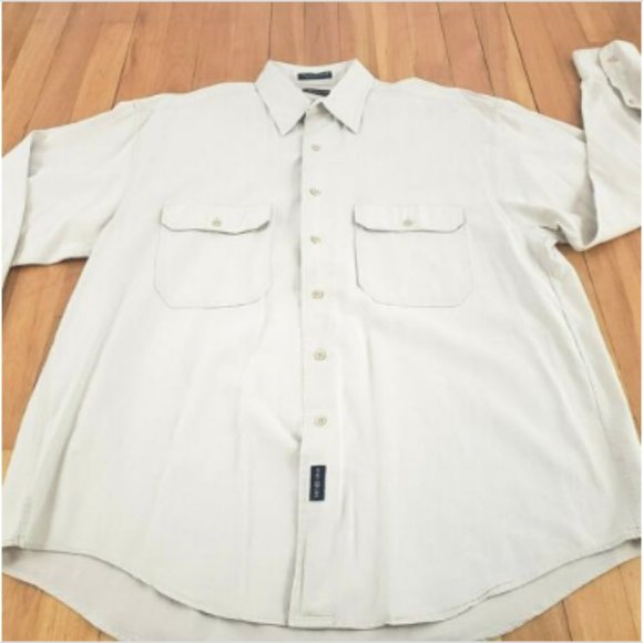 GANT Mens Button Up Long Sleeve Sz L Relaxed Soft - Picture 7 of 8